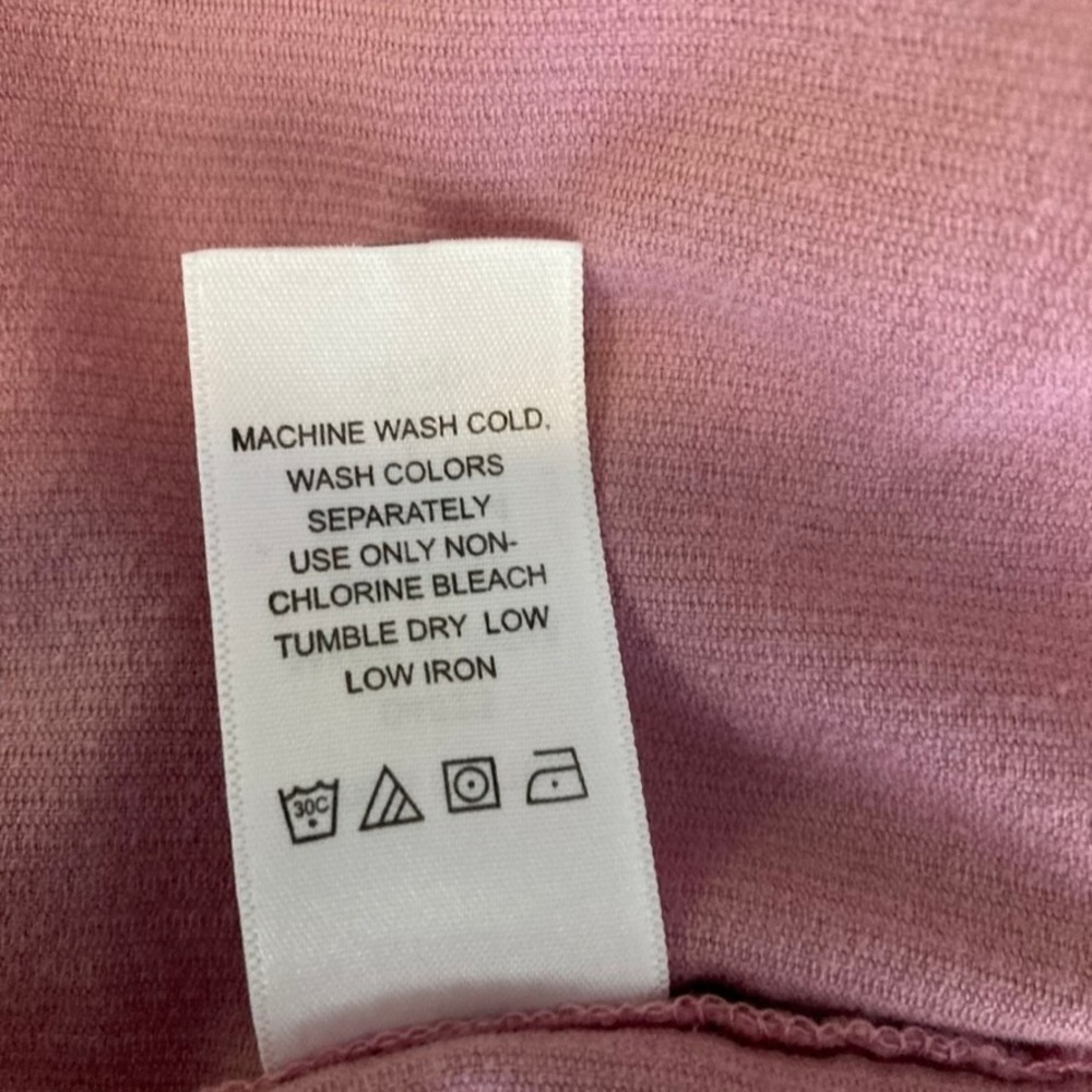 Woman Within L Pink Corduroy Button Down Shirt Pleated Bib Roll Tab Sleeve - Picture 12 of 14